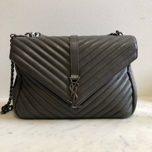YSL College Large In Matelasse Leather